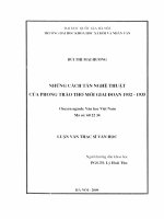 Những cách tân nghệ thuật của phong trào Thơ mới giai đoạn 1932 - 1935