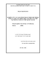 Nghiên cứu các giải pháp hoàn thiện hệ thống công cụ tra cứu khoa học tài liệu lưu trữ tại Trung tâm lưu trữ quốc gia III