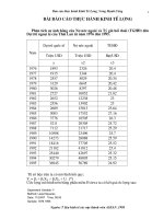 Phân tích sự ảnh hưởng của Nợ nước ngoài và Tỷ giá hối đoái (TGHĐ) đến Dự trữ ngoại tệ của Thái Lan từ năm 1976 đến 1995