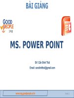 Bài giảng MS powerpoint 2010