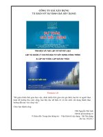 Hướng dẫn làm cơ sở dữ liệu và lập dự toán dự thầu