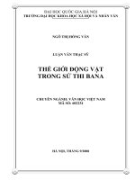 Thế giới động vật trong sử thi Bana