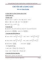 ÔN TẬP LƯỢNG GIÁC ÔN THI ĐẠI HỌC