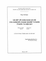 Vài nét chân dung xã hội của giám đốc doanh nghiệp tư nhân ở nước ta hiện nay