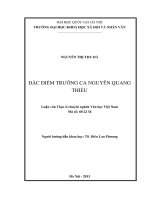 Đặc điểm trường ca Nguyễn Quang Thiều