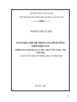 Xung đột thế hệ trong gia đình nông thôn hiện nay Nghiên cứu trường hợp xã Cao Đại-huyện Vĩnh Tường-tỉnh Vĩnh Phúc