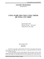 GIÁO TRÌNH CÔNG NGHỆ THI CÔNG CÔNG TRÌNH đại học xây DỰNG