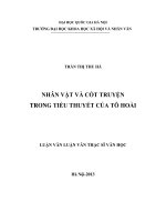 Nhân vật và cốt truyện trong tiểu thuyết Tô Hoài