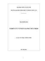 Nghiên cứu văn bản gia phả Chúa Trịnh