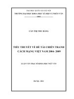 Tiểu thuyết về đề tài chiến tranh cách mạng Việt Nam 2004 - 2009 TT.PDF