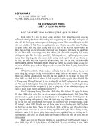 ĐỀ CƯƠNG GIỚI THIỆU  LUẬT LÝ LỊCH TƯ PHÁP