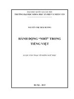 Hành động Nhờ trong tiếng Việt
