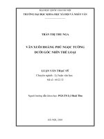 Văn xuôi Hoàng Phủ Ngọc Tường dưới góc nhìn thể loại