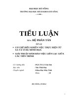 Tiểu luận môn hệ phân tán CƠ CHẾ ĐIỀU KHIỂN VIỆC THỰC HIỆN TỪ XA VÀ VÍ DỤ MINH HỌA