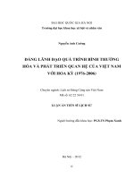 Đảng lãnh đạo quá trình bình thường hóa và phát triển quan hệ của Việt Nam với Hoa Kỳ (1976-2006