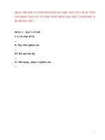 SKKN ĐỔI MỚI CỦA PHƯƠNG PHÁP DẠY HỌC PHÁT HUY ĐƯỢC TÍNH CHỦ ĐỘNG TÍCH CỰC CỦA HỌC SINH TRONG DẠY ĐỌC VÀ ĐỔI ĐƠN VỊ ĐO ĐỘ DÀI LỚP 2