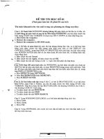 Đề thi hành chính môn tin học