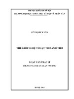 Thế giới nghệ thuật thơ Anh Thơ