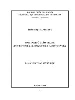 Motip Kitô giáo trong anh em nhà Karamazov của F Dostoevsky