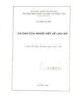 Ca dao của người Việt về lịch sử