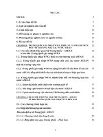 Quan hệ thương mại Trung Quốc-ASEAN từ khi Trung Quốc gia nhập WTO đến nay