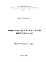 Thi pháp truyện ngắn Nguyễn Tuân trước cách mạng