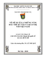 Vê-nê-xu-ê-la những năm đầu thế kỷ XXI và quan hệ với Việt Nam