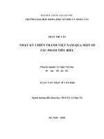 Nhật ký chiến tranh Việt Nam qua một số tác phẩm tiêu biểu