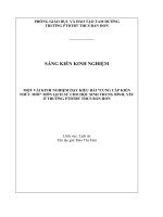 SKKN kinh nghiệm dạy kiểu bài cung cấp kiến thức mới môn học lịch sử cho học sinh trung bình yếu ở trường PTDTBT THCS Bản Hon