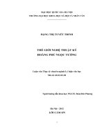Thế giới nghệ thuật ký Hoàng Phủ Ngọc Tường
