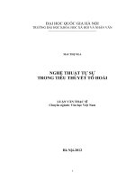 Nghệ thuật tự sự trong tiểu thuyết Tô Hoài