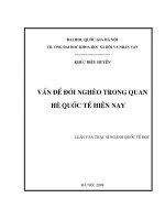 Vấn đề đói nghèo trong quan hệ quốc tế hiện nay