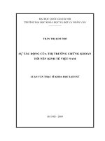 Sự tác động của thị trường chứng khoán tới nền kinh tế Việt Nam