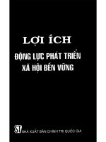 Lợi ích: Động lực phát triển xã hội bền vững