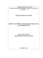 Nhân vật trong Tầng đầu địa ngục   của A Solzhenitsyn