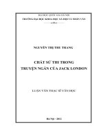 Chất sử thi trong truyện ngắn của Jack London