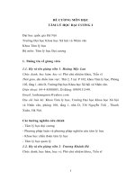 ĐỀ CƯƠNG MÔN HỌC TÂM LÝ HỌC ĐẠI CƢƠNG 2