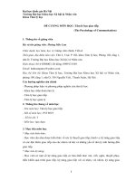 ĐỀ CƯƠNG MÔN HỌC: Tâm lý học giao tiếp  (The Psychology of Communication)