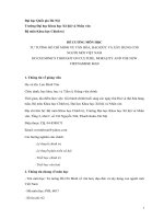 ĐỀ CƯƠNG MÔN HỌC LỊCH SỬ CHÍNH TRỊ VIỆT NAM HISTORY OF VIETNAMESE POLITICS