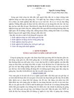 Kinh nghiệm nâng cao chất lượng giờ lên lớp