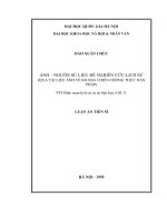 Ảnh - Nguồn sử liệu để nghiên cứu lịch sử (Qua tài liệu ảnh về kháng chiến chống thực dân Pháp