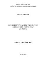 Công giáo với dân tộc trong cuộc kháng chiến chống Pháp (1945 - 1954