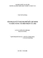 Tội phạm nữ ở thành phố Hồ Chí Minh và khả năng tái hội nhập của họ