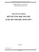 SKKN Rèn kĩ năng sử dụng bản đồ, lược đồ trong môn địa lí 7