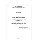 Các giải pháp nâng cao năng lực cán bộ văn thư, lưu trữ ở cơ quan cấp bộ hiện nay