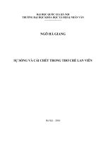 Sự sống và cái chết trong thơ Chế Lan Viên