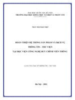 Hoàn thiện hệ thống sản phẩm và dịch vụ thông tin - thư viện tại Học viện Công nghệ Bưu chính Viễn thông tt.PDF