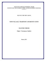 Nom village tradition and renovation  b Làng Nôm