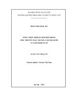 Nông thôn thời kỳ đổi mới trong tiểu thuyết Thần thánh và Bươm bướm của Đỗ Minh Tuấn