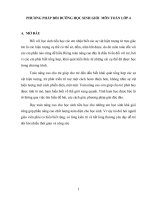 SKKN PHƯƠNG PHÁP BỒI DƯỠNG HỌC SINH GIỎI  MÔN TOÁN LỚP 4